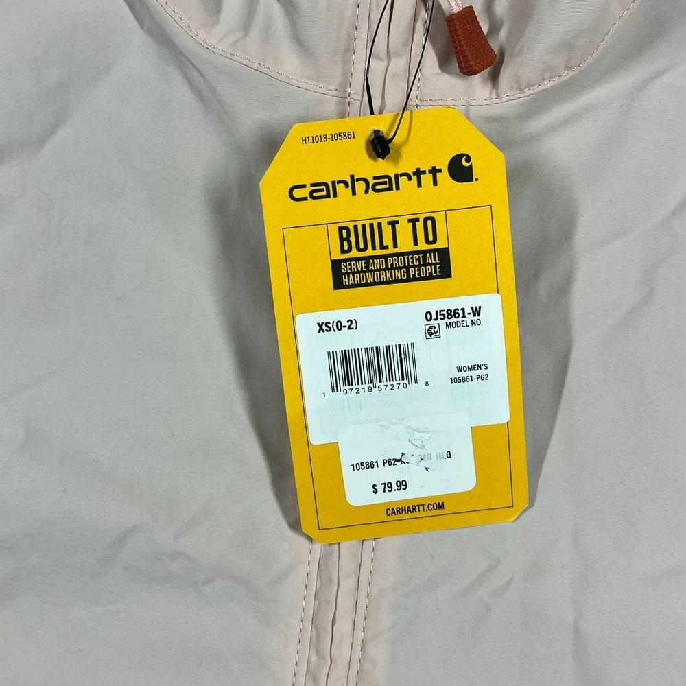 Carhartt Rain Defender‎ Loose Fit Lightweight Packable Anorak Jacket Women's XS